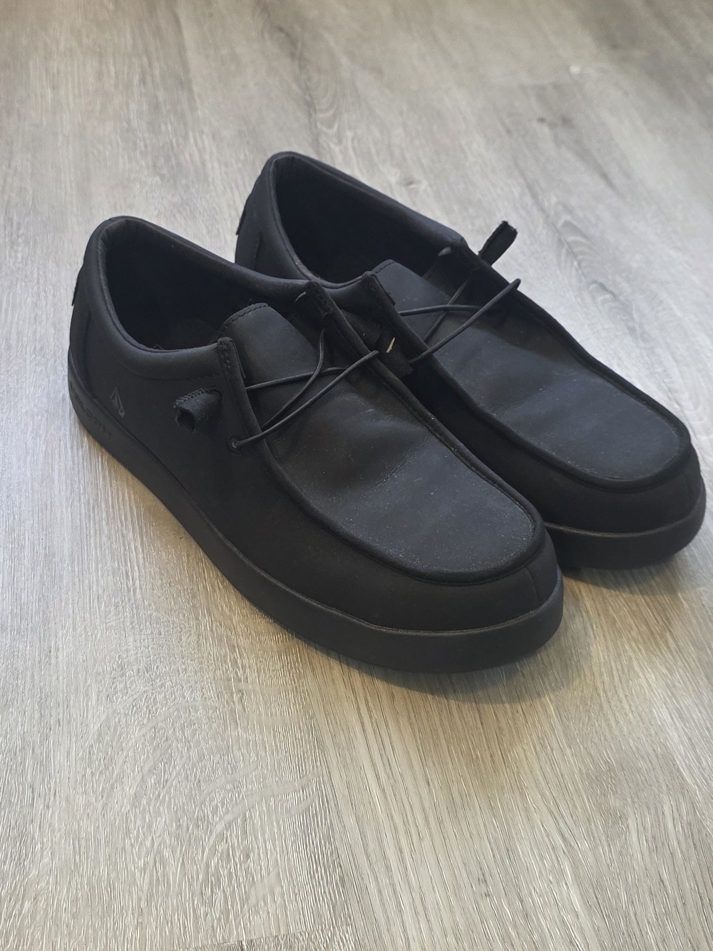 Men's Volcom Safety Toe Work Black Slip-On Loafer Shoes Size 10.5W